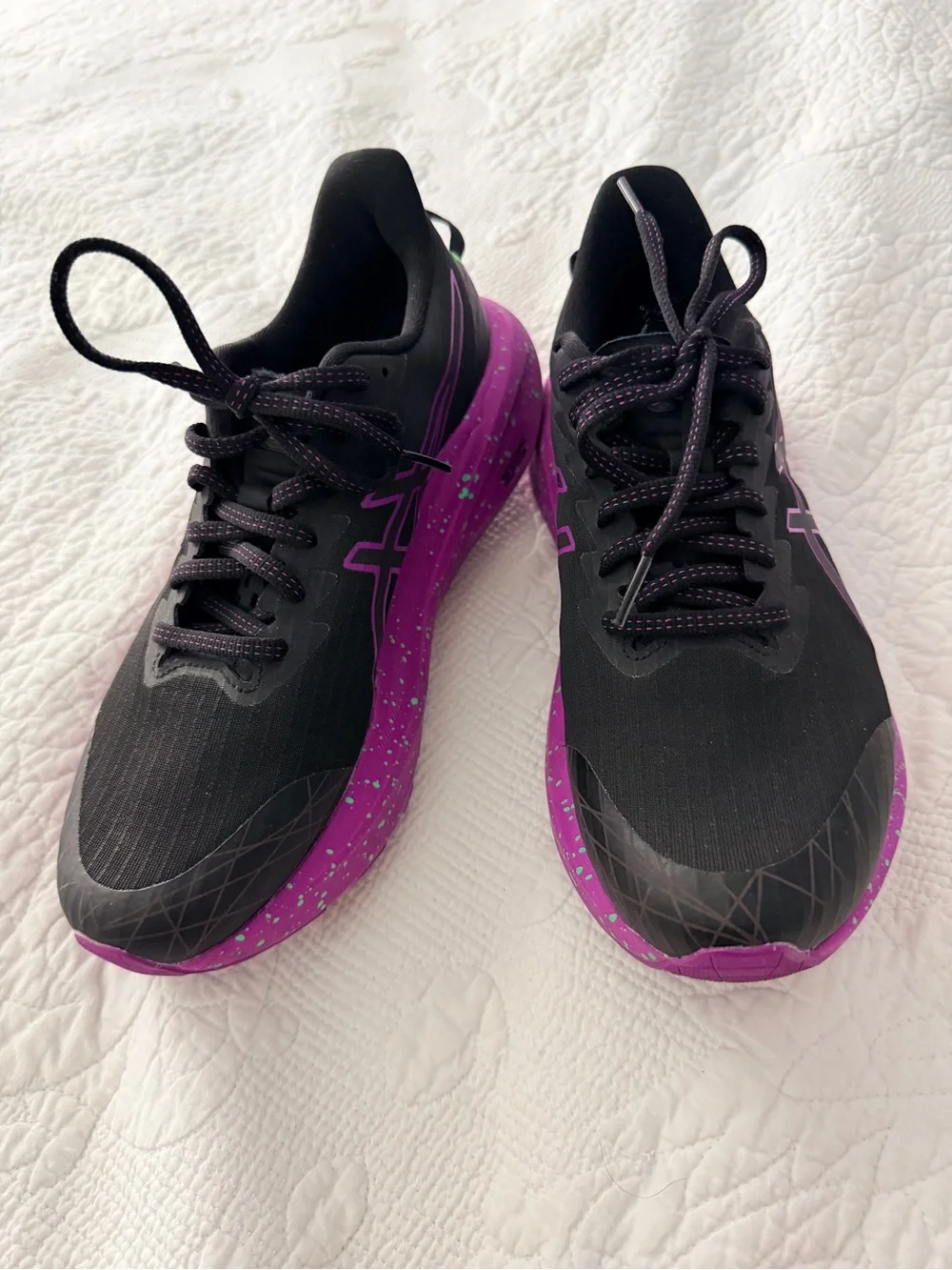 ASICS Black & Purple Women's Athletic Running Shoes